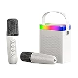 kyaoayo Karaoke Maschine, Tragbares Bluetooth Karaoke Lautsprecher mit 2 Drahtlosen...