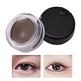 Eyeliner-Creme | Wasserfester Gel Eyeliner Schwarz - Hochpigmentierter, wischfester...