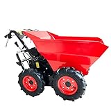 BRAST Benzin Muldenkipper Mini-Dumper Motor-Schubkarre Dumper Radlader 4,8kw/6,5PS...