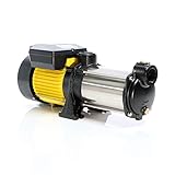 XPOtool Mehrstufige Kreiselpumpe 8.700l/h 1100W für Hauswasserwerk Gartenpumpe mit 52m...