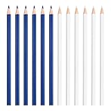 Nivofu 12 STK 17.5cm Schneiderkreide Stifte, Weiß und Blau Stoffkreide Stift Nähen...
