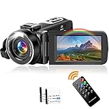 DREANNI Camcorder Videokamera 2.7K 42MP 18X Digital Zoom Kamera Recorder 3.0 Zoll LCD...