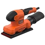 Black+Decker BEW220 Schwingschleifer (150W, Schleifplatten 90 x 187 mm, mit integrierter...