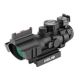 ESSLNB Zielfernrohr 4x32mm Airsoft Red Dot Visier Leuchtpunktvisier mit Fiberoptik und...