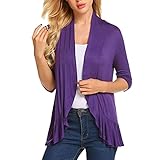 Damen Cardigan – Damen Beach Kimono Cover Up Sheer Chiffon Cover Ups Casual Loose Open...