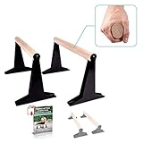 PULLUP & DIP Holz Parallettes, Low & Medium Minibarren Handstand Barren mit ergonomischem...