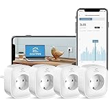 Wlan Smart Steckdose mit Strommessung, Alexa Steckdose, Smart Home WiFi Steckdose, Alexa...