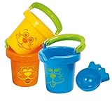 Gowi 558-12 Lustige Baby Eimer, 3teilig, im Netz, Wasserspielzeug