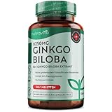 Ginkgo Biloba 6250 mg - 365 Tabletten - Hochdosiert und premium Qualität - Ginko Extrakt...