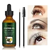 Rizinusöl - Bio Castor Oil für Haar, Wimpern, Augenbrauen, Bart, Nägel, 100% rein und...