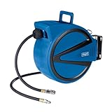 Scheppach 15m Schlauchtrommel Druckluft | 15 bar Arbeitsdruck | Ø 9,3mm innen / 15,3mm...