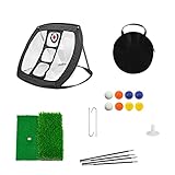 Yolispa Tragbares Golf-Chip-Netz-Set, Golf-Übungsnetz, Zubehör für Innen- und...