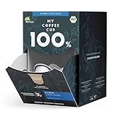 My Coffee Cup – MEGA BOX LUNGO CAFFÈ CREMA – BIO-KAFFEE I 100 Kaffeekapseln für...