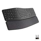 Logitech ERGO K860 kabellose ergonomische Tastatur – geteilte Tastatur,...