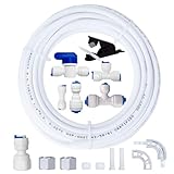 Universal Wasserzulaufleitung Anschlussset, 1/4' (6,35mm) RO Wasserfilter Fitting,...