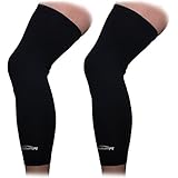 COOLOMG Beinlinge Knielinge Kompression Kniewärmer Radsport Basketball Fußball UV...