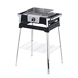 SEVERIN SENOA DigitalBOOST S Elektrogrill mit Untergestell, Standgrill mit schnellem...