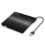 Pecosso Externe CD/DVD Laufwerk USB 3.0, Portable Slim,RW Brenner für alle...