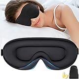 Schlafmaske,Schlafbrille,Augenmaske,3D Schlafmaske für Herren, Frauen,Weiche und...