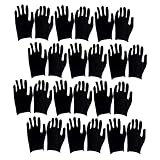 FOMIYES 12 Paar Handschuhe Nitrilhandschuhe Bauhandschuhe Schwarz Einweghandschuhe...