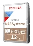 Toshiba N300 PRO HDWG51CXZSTB Business NAS (bis zu 24 Einschübe), 8,9 cm (3,5 Zoll)...