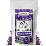 20 Lavendelsäckchen mit französichem Lavendel I Mottenschutz für Kleiderschrank I...