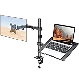 ELIVED Monitor Halterung mit Laptop Arm für die meisten 13-27 Zoll LCD LED Bildschirme...