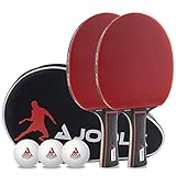 JOOLA Tischtennis Set Duo PRO 2 Tischtennisschläger + 3 Tischtennisbälle +...