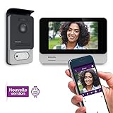 PHILIPS WelcomeEye Connect 2, smarte Video-Türsprechanlage, mit Kamera, 7 Zoll...