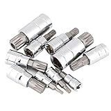 Keil-Bit-Stecknuss, 10 Stück/Set, langlebig, 12-Punkt-Bit-Stecknuss für Fahrzeuge