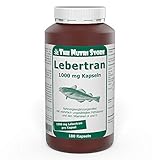 Lebertran 1000 mg Kapseln 180 Stk. Nahrungsergänzungsmittel mit mehrfach ungesättigten...