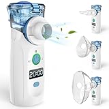 Nigecue Inhalationsgerät Tragbar Vernebler Set Geräuscharmes Inhalator Vernebler mit...