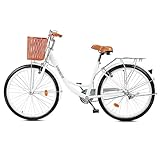 Viribus 26 Zoll Damenrad Komfort Fahrrad Cityrad Damenfahrrad mit Korb Hollandrad...