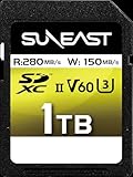 SUNEAST (Japan) 1 TB Ultimate PRO V60 U3 C10 UHS-II SDXC Speicherkarte Lesen: 150 MB/s...