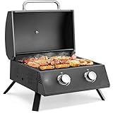 TKFDC Terrasse Camping Reisegrill BTU Tragbarer Propangasgrill BBQ Grills Familie Outdoor...