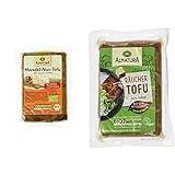Alnatura Bio Tofu Mandel-Nuss, vegan, 6er Pack (6 x 200 g) & Bio Räuchertofu, vegan, 6er...