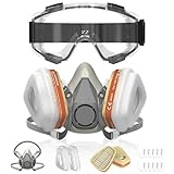 MONOJOY Atemschutzmaske Staub mit A1P2 Filter für Lackieren, Schleifen, Feinstaub &...