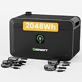 Balkonkraftwerk Speicher Growatt NOAH 2000 Speicher 2048Wh mit 1800W PV-Eingangsleistung...