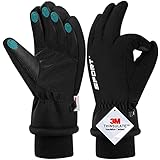 DYGSWIN Winterhandschuhe, Wasserdicht Skihandschuhe Touchscreen Handschuhe Herren Damen,...