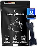 Ellicit® Nasenpflaster Schwarz, 30er Pack Premium Nasenstrips, gegen Schnarchen, Extra...