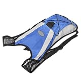 Fahrradrucksack, Fahrradrucksack, Laufrucksack mit Gitterdesign, 2 L, Blau, Vliesstoff +...