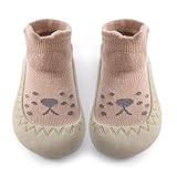 Exemaba Baby Sockenschuhe rutschfeste Niedlicher Cartoon Weicher Stricken Babybodenschuhe...