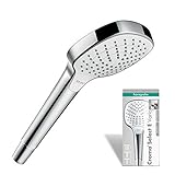 hansgrohe Handbrause Croma Select E, Duschkopf mit 3 Strahlarten, Duschbrause,...