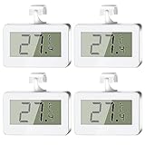 Kühlschrankthermometer: 4 Stk Thermometer Kühlschrank, Digitale Kühlschrank Thermometer...