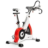 SportPlus Speedracer, Indoor Cycling Bike in Studioqualität, 50 Widerstandsstufen,...