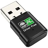 Familaha USB WLAN Stick für PC, AC600Mbit/s WLAN USB Stick DualBand(433Mbps 5GHz/150Mbps...