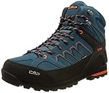 CMP Herren Moon MID Trekking WP Walking Shoe, DEEP Lake-Antracite, 45 EU