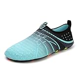 Badeschuhe Damen, Sommer Strandschuhe Wasserschuhe Herren, Schwimmschuhe Schnell Trocknend...
