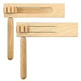 2 Stück Holzratsche Geräusche Maker, Holz Spinning Ratsche, Krachmacher, Holz Rassel...