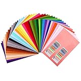 Gtwinsone 40 Farben Filzstoff Basteln zum Nähen Bastelfilz 20 x 30 cm Filzplatten...